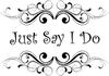 Just Say I Do Logo