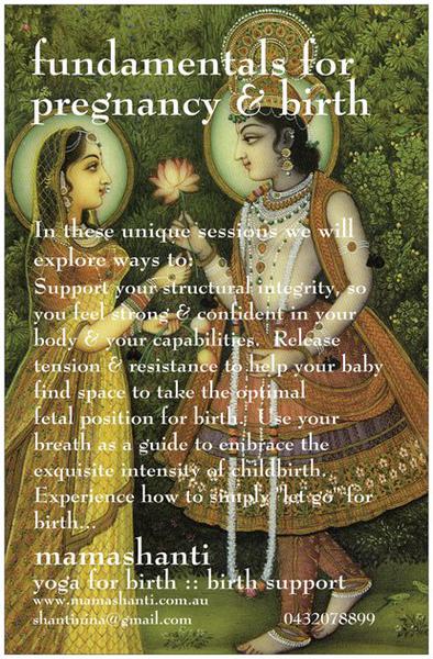 Mamashanti Yoga for Birth: Birth Support