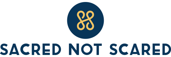 Sacred Not Scared logo