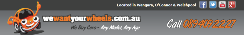 We Want Your Wheels: Welshpool logo