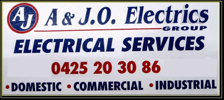 A & J O Electrics: Cronulla logo