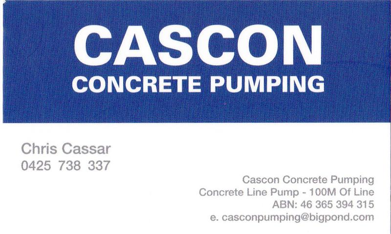 Cascon Concrete Pumping