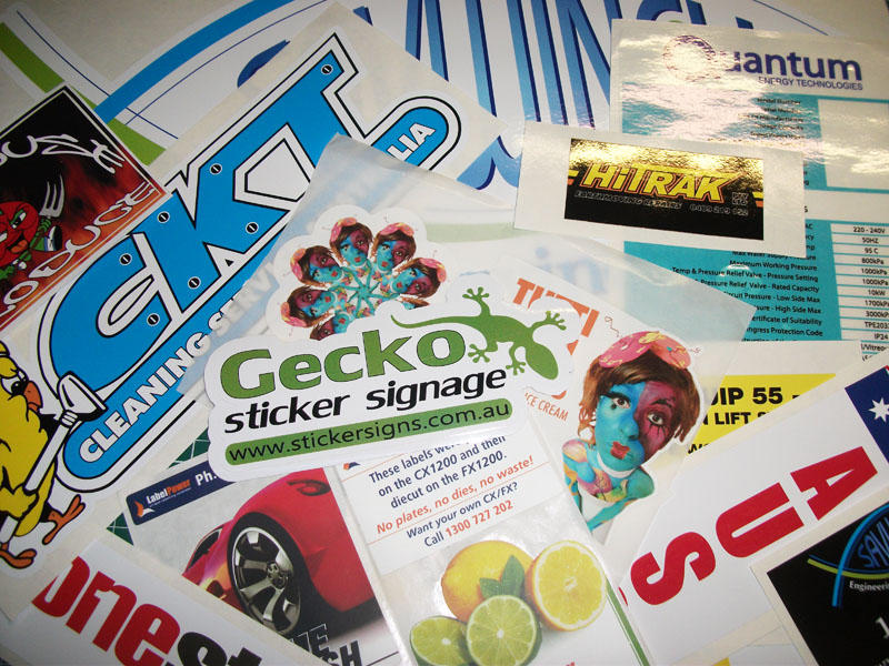 Gecko Sticker Signage