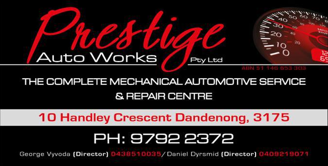 Prestige Auto Works Pty Ltd logo