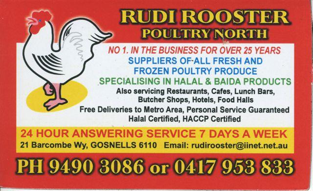 Rudi Rooster Poultry North