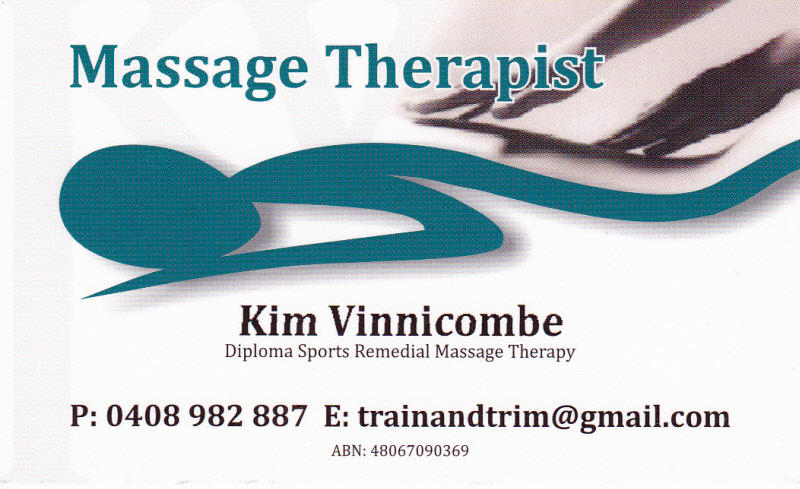 Kim Vinnicombe Sports Remedial Massage