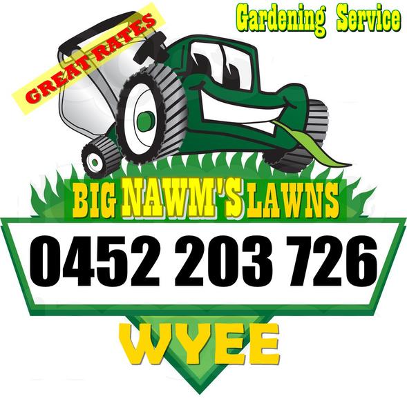 Big Nawm's Lawns: Wyee logo
