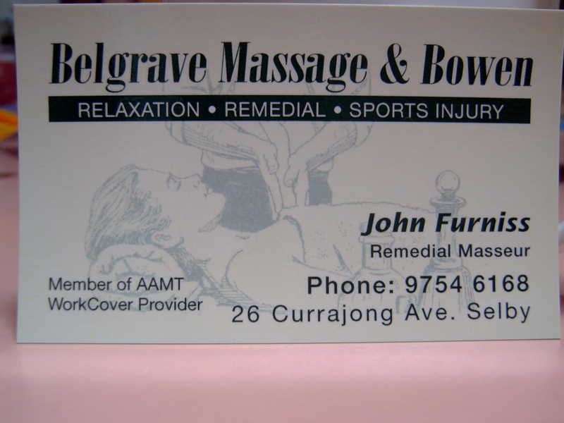 Belgrave Massage & Bowen
