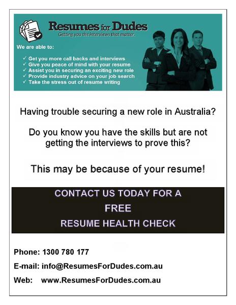 Resumes For Dudes Pty Ltd