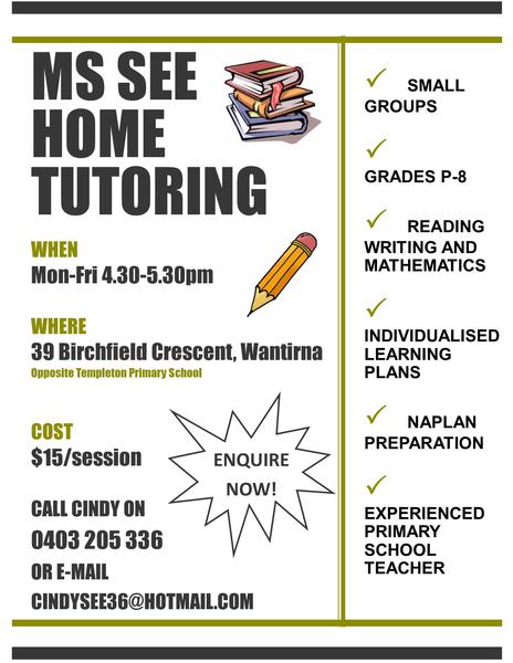Ms See Home Tutoring