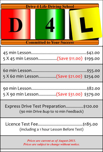 Drive 4 Life Driving School