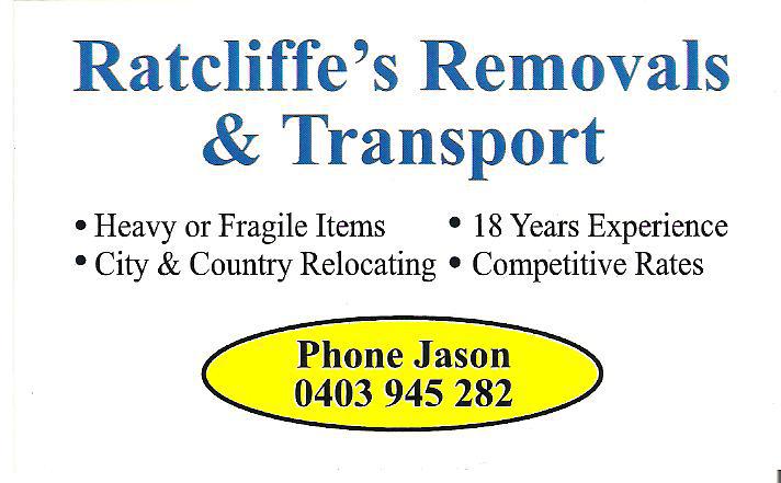 Ratcliffe's Removals & Transport