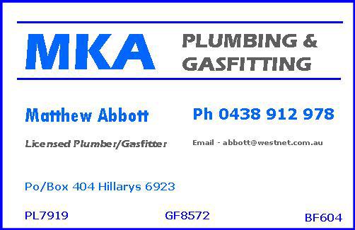 MKA Plumbing & Gasfitting: Wanneroo logo