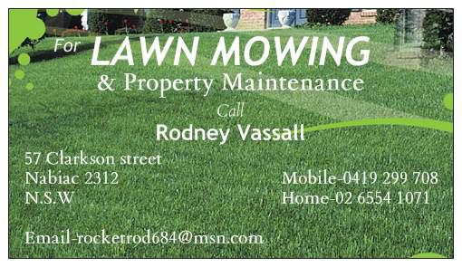 Lawn Mowing & Property Maintenance by Rodney Vassall