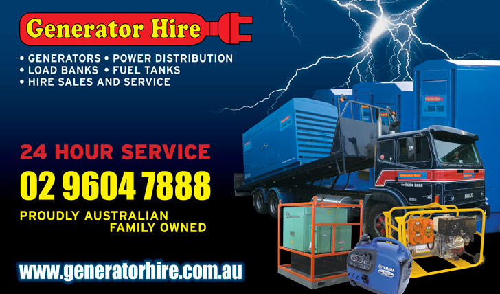 Generator Hire Sales and Service