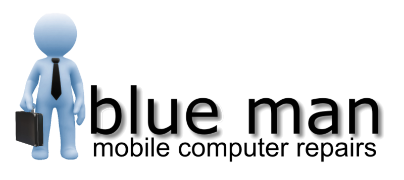 Blue Man Computers logo