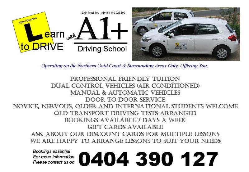 A1+ Driving School: Upper Coomera