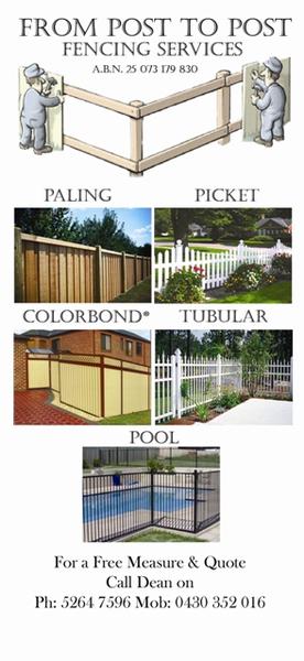 From Post to Post Fencing Services