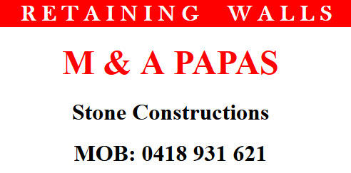 M&A Papas Stone Constructions logo