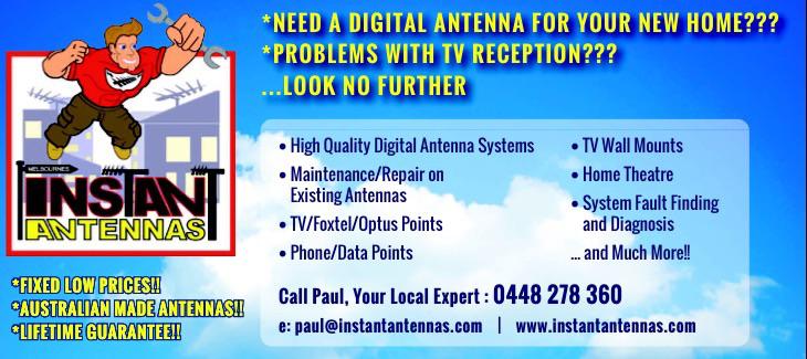 Melbourne's Instant Antennas