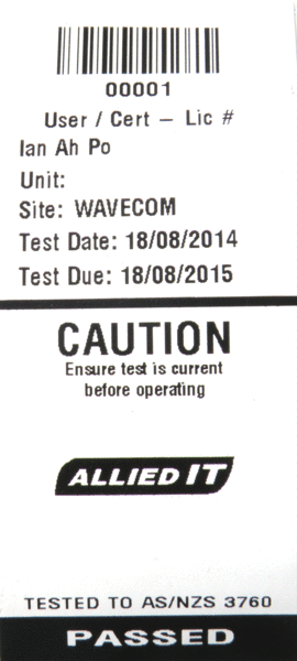 Allied Test and Tag