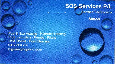 SOS Pool Services logo
