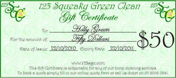 123 Squeaky Green Clean