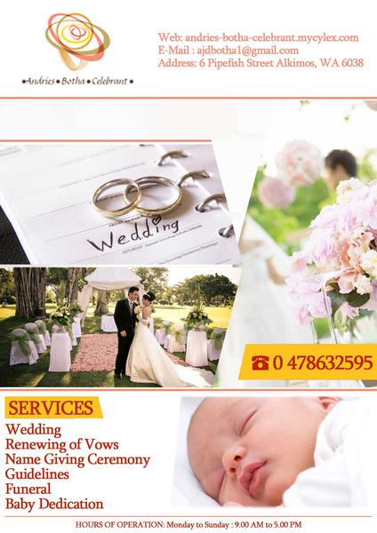Andries Botha Celebrant