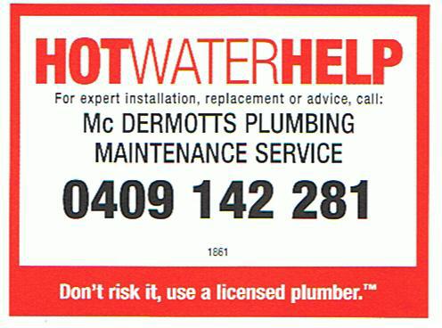 McDermotts Plumbing Maintenance Service