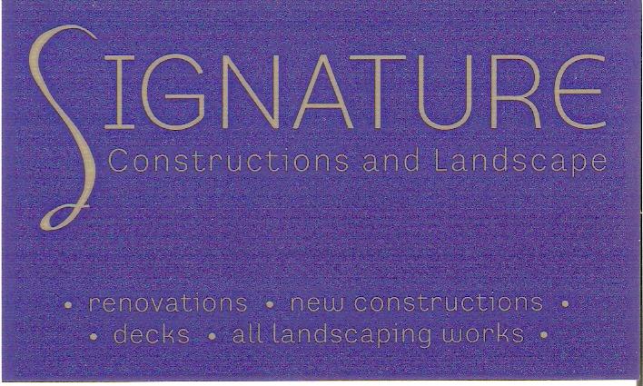 Signature Constructions and Landscape