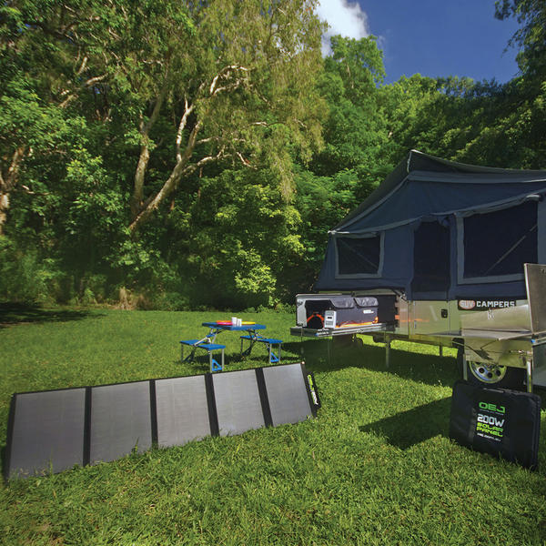 OEJ Portable Solar Panels and Camping Gear