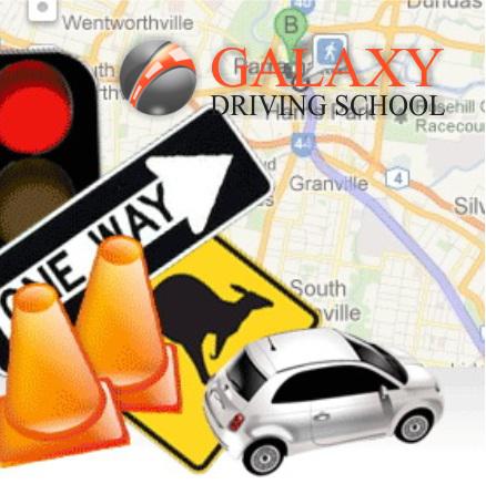 Galaxy Driving School logo