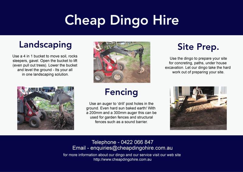 Cheap Dingo Hire