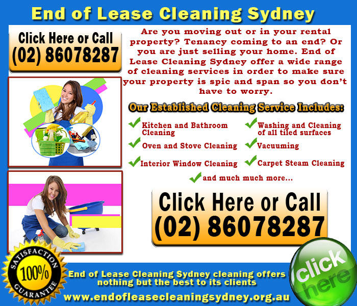 End Of Lease Cleaning: Sydney