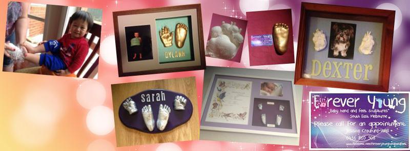 Forever Young Hand and Feet Sculptures