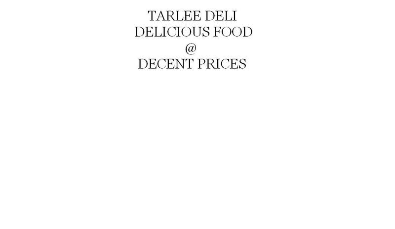 Tarlee Deli logo