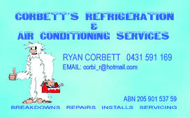 Corbett's Refrigeration and Airconditioning Services