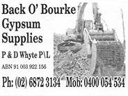 Back O' Bourke Gypsum Supplies logo