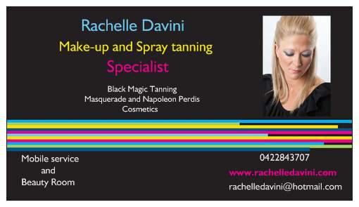 Rachelle Davini: Make-up and Spray Tanning Specialist