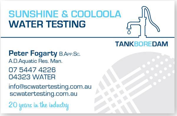Sunshine & Cooloola Water Testing