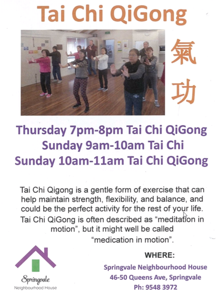 Tai Chi Qigong: Springvale