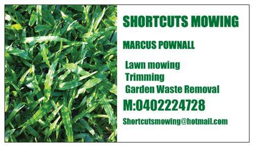 Shortcuts Mowing