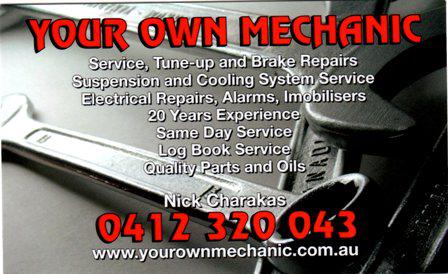 Your Own Mechanic: Moorabbin
