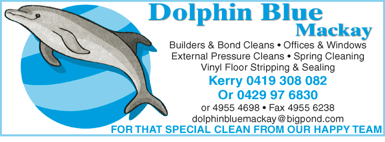Dolphin Blue Cleaners: Mackay logo