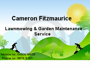 Cameron Fitzmaurice Lawnmowing & Garden Maintenance Service