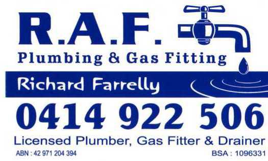 RAF Plumbing & Gas Fitting