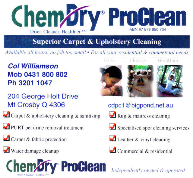 ChemDry ProClean: Mount Crosby logo