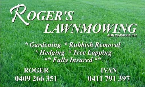 Roger's Lawnmowing