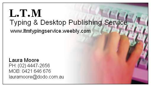 LTM Typing & Desktop Publishing Service