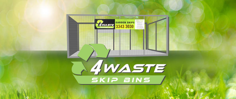 4 Waste Skip Bins
